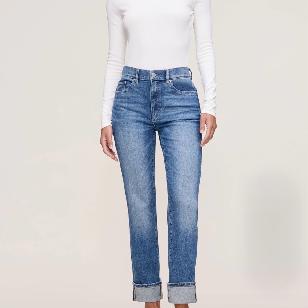 NWT DL1961 Women's Straight Leg Jeans in Blue Size 24